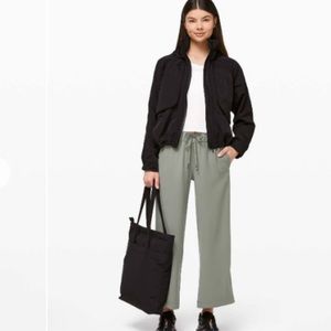 Lululemon On The Fly Wide Leg Pant in Sage Green